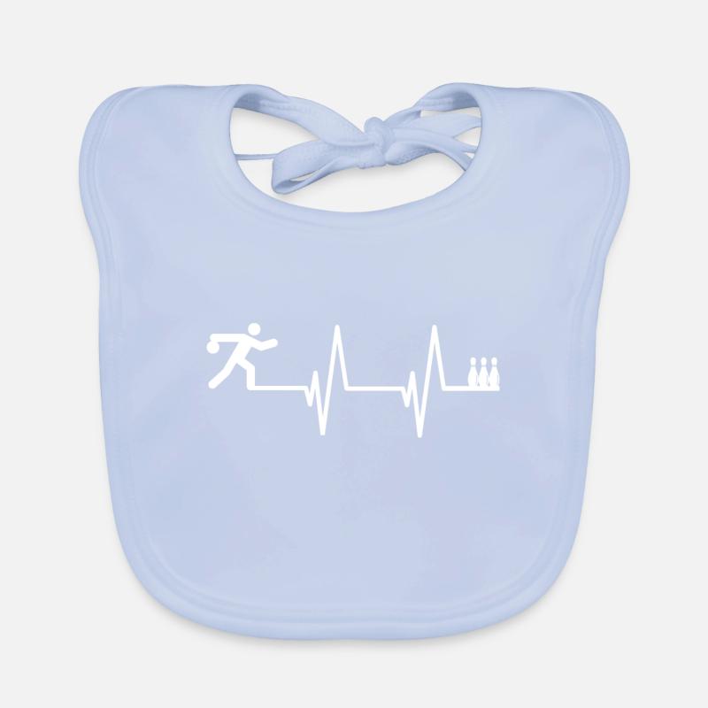 Bowling keeps me alive shirt Organic Baby Bibs