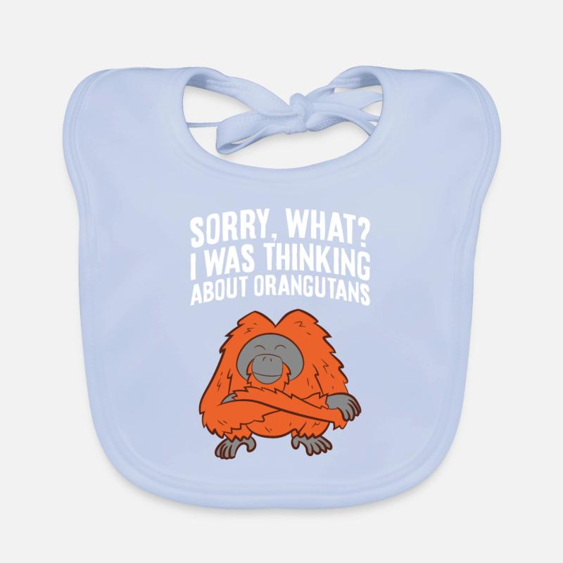 Sorry What I Was Thinking About Orangutans Organic Baby Bibs