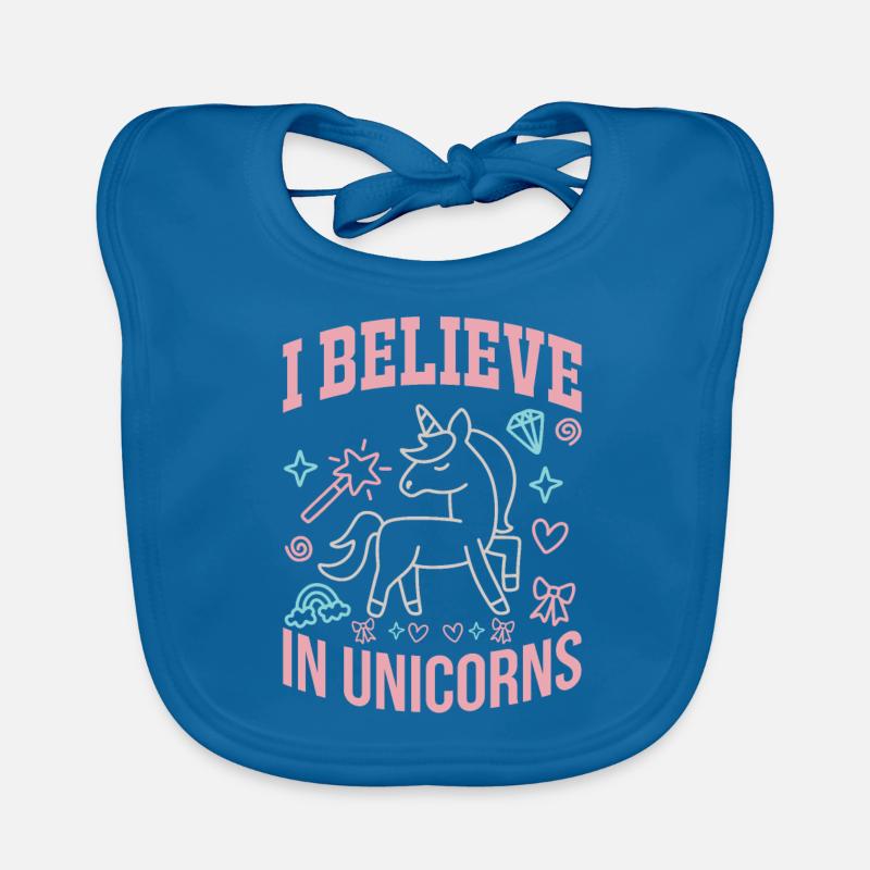 Ich glaube an Einhörner Unicorn Baby Bio-Lätzchen