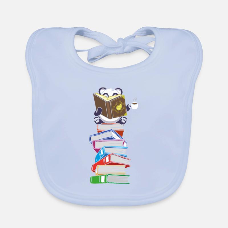Panda lit Bookworm Bookworm Café Bavoir bio Bébé