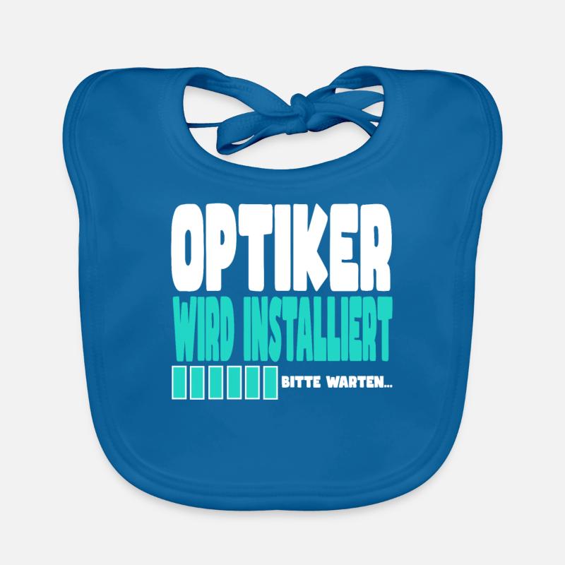 Optiker wird installiert Baby Bio-Lätzchen