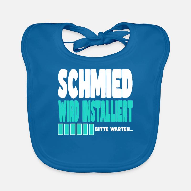 Schmied wird installiert Baby Bio-Lätzchen