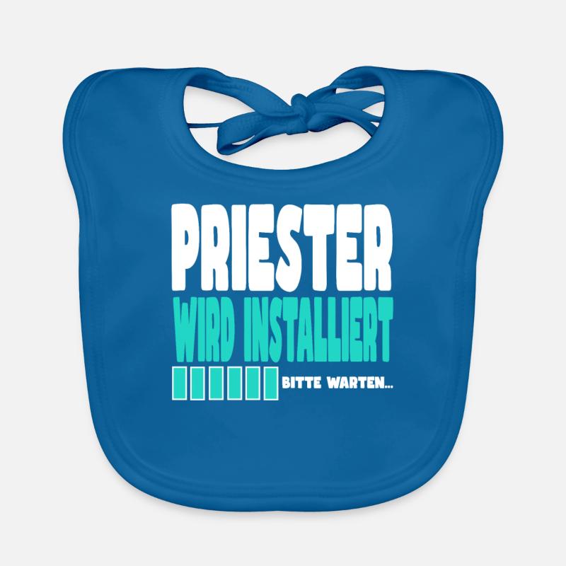 Priester wird installiert Baby Bio-Lätzchen