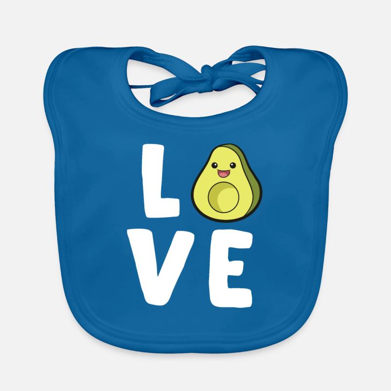 Avocado Lover Cute Avocado Organic Baby Bibs