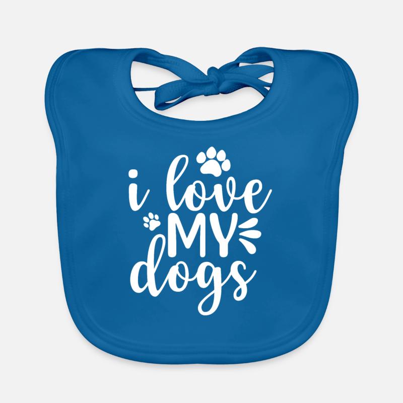 J’aime mes chiens Bavoir bio Bébé