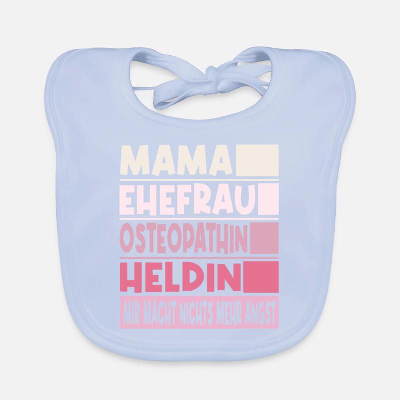 Osteopathin Mama Ehefrau Heldin Baby Bio-Lätzchen