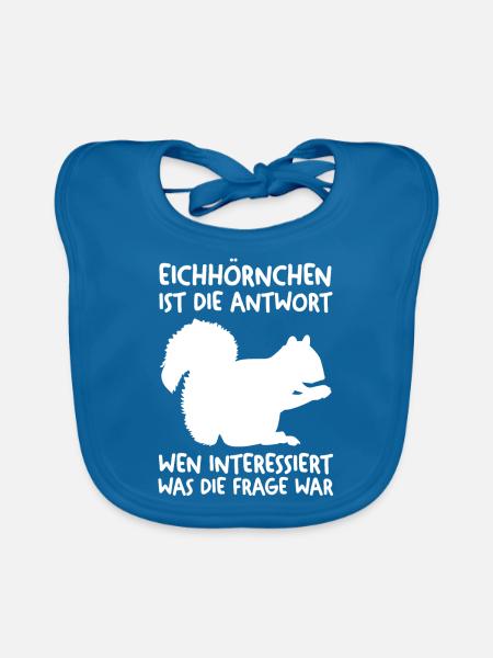 Erdmännchen - Baby Bio-Lätzchen - Pfauenblau