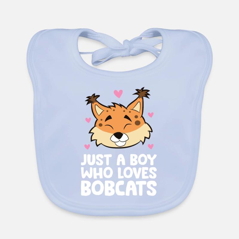 Juste un garçon qui aime les Bobcats Bavoir bio Bébé