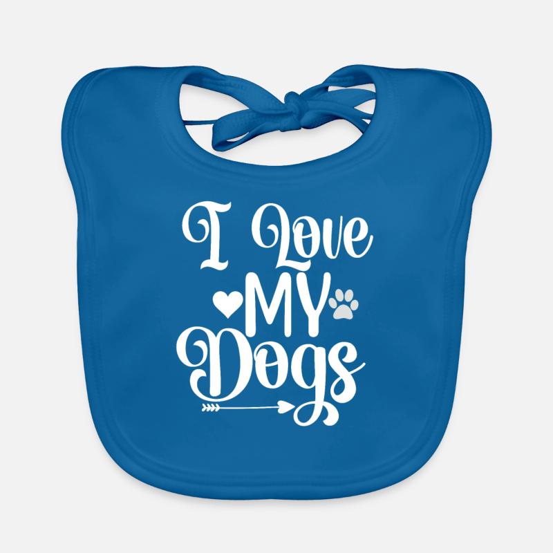 J’aime mes chiens Bavoir bio Bébé