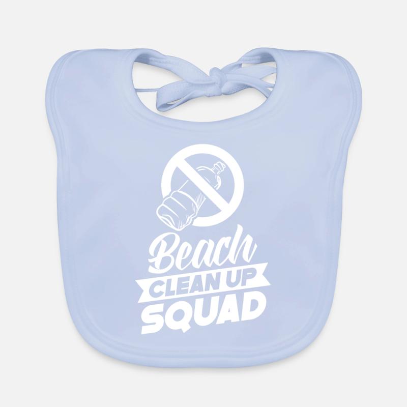 Beach Clean Up Squad Beach Cleaning Beach Organic Baby Bibs