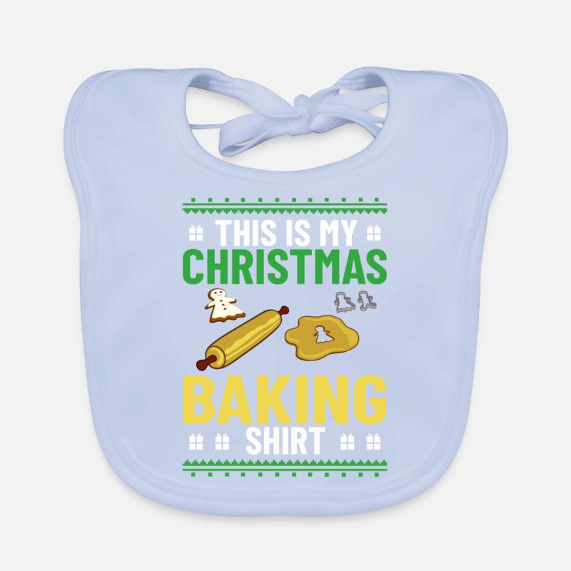 Weihnachten Backen Plätzchen Kekse Lebkuchen Baby Bio-Lätzchen