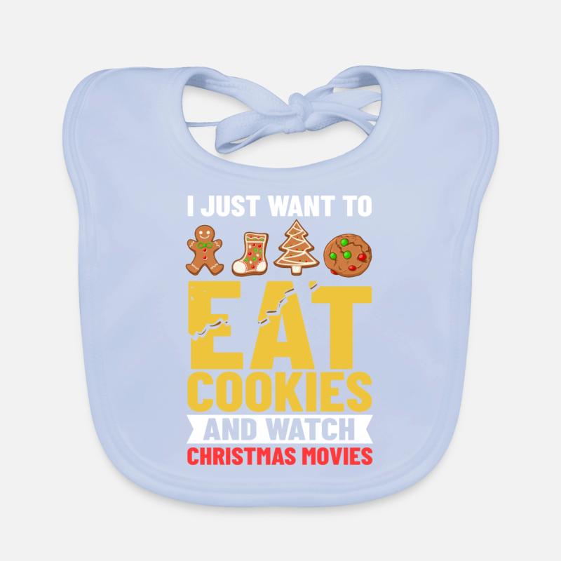 Christmas Cookies Biscuit Baking Christmas biscuits Organic Baby Bibs