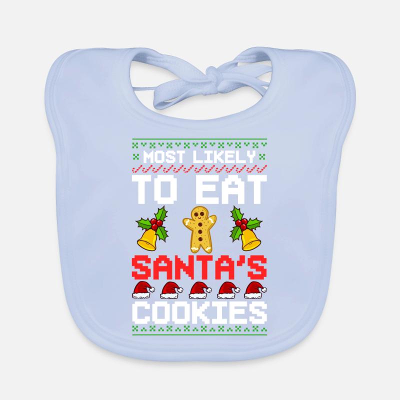 Christmas Cookies Biscuit Baking Christmas biscuits Organic Baby Bibs