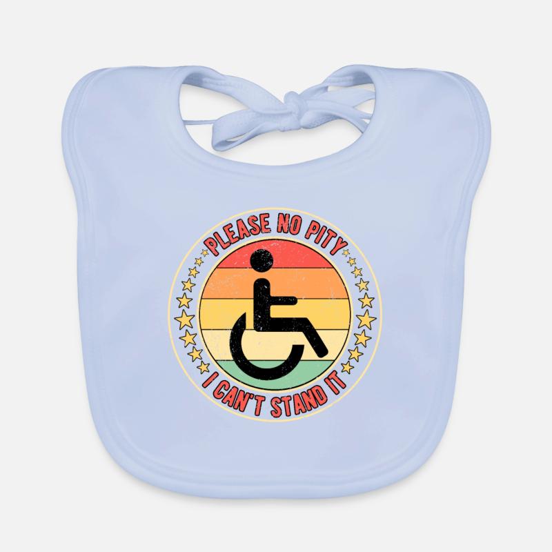 Utilisateurs de fauteuils roulants Utilisateurs de fauteuils roulants Paraplégie Bavoir bio Bébé