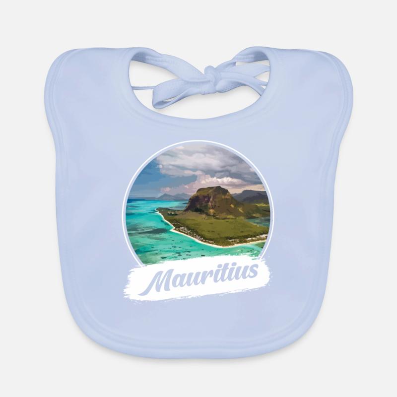 Souvenir de l’île Maurice Bavoir bio Bébé