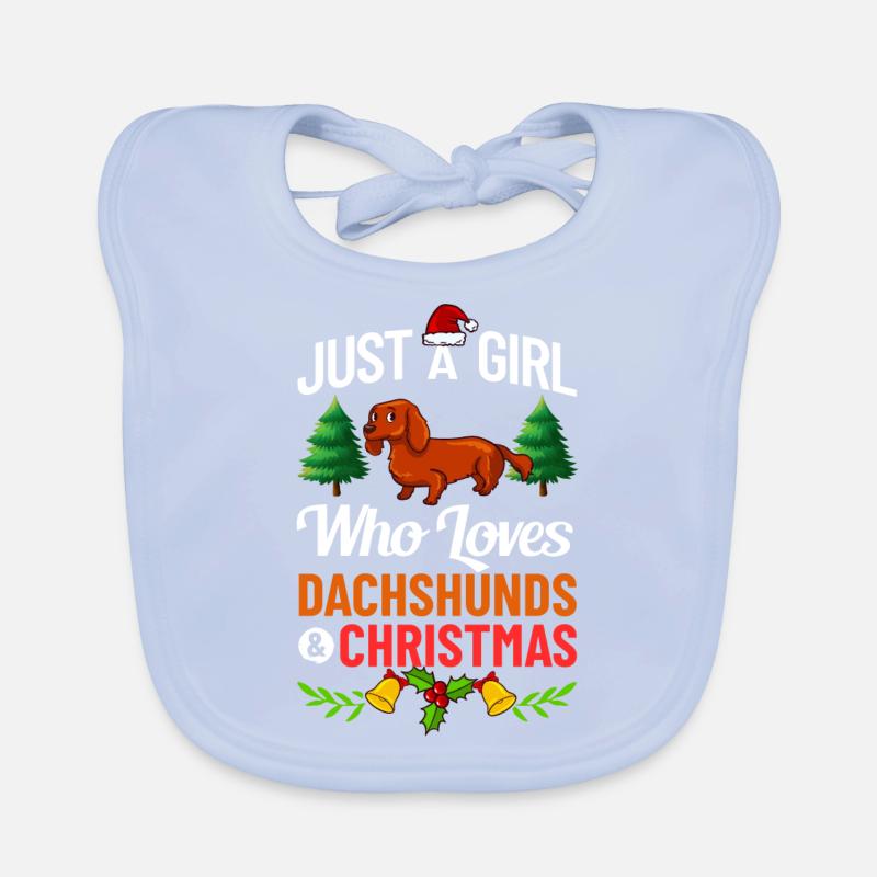 Doxie Teckel Teckel Chien Noël Bavoir bio Bébé