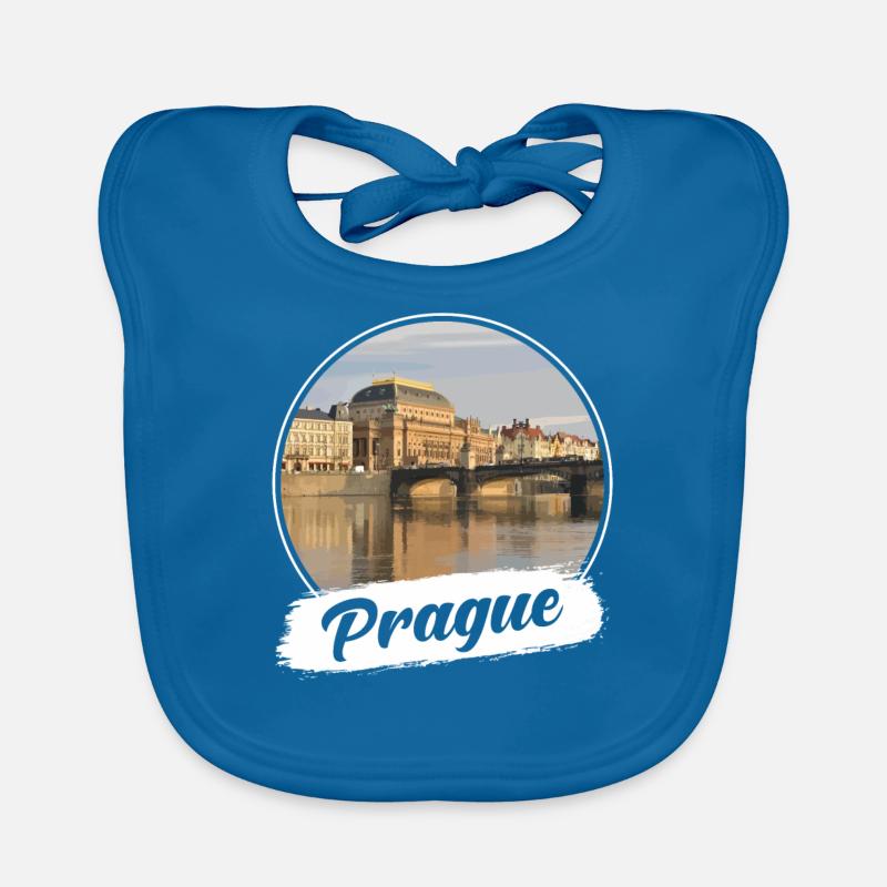 Prague Souvenir Organic Baby Bibs
