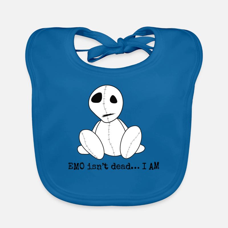 EMO ist nicht tot... Ich bin | Emo Kleidung | Emocore Goths Baby Bio-Lätzchen