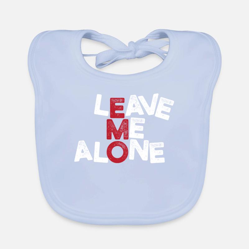 Leave me Alone | Emo clothes | Emocore | Emo Music Organic Baby Bibs
