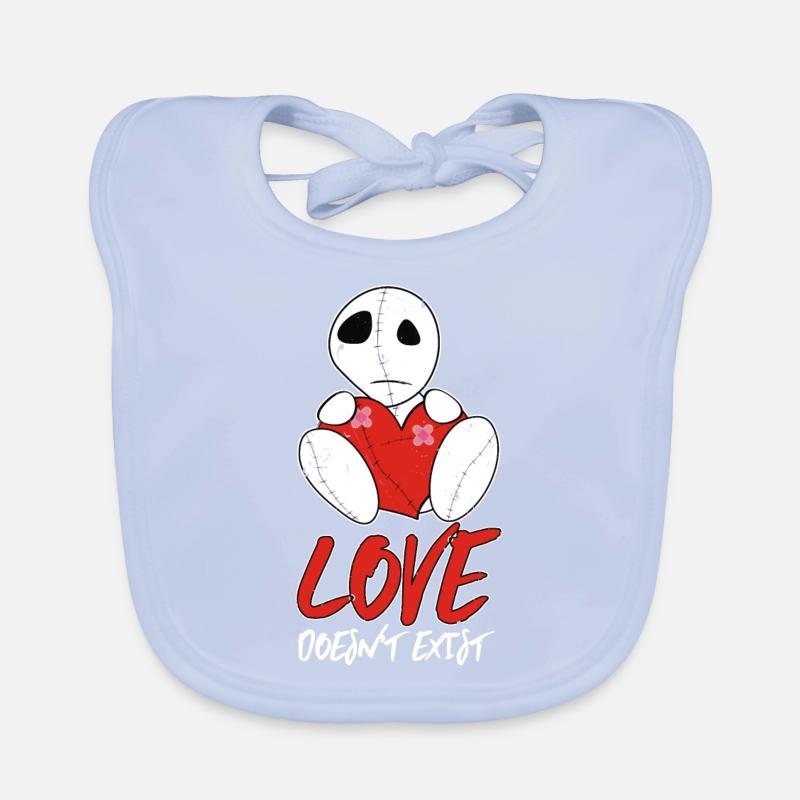 Love Doesn't Exist | Emo clothes | Emocore Goth Do Organic Baby Bibs
