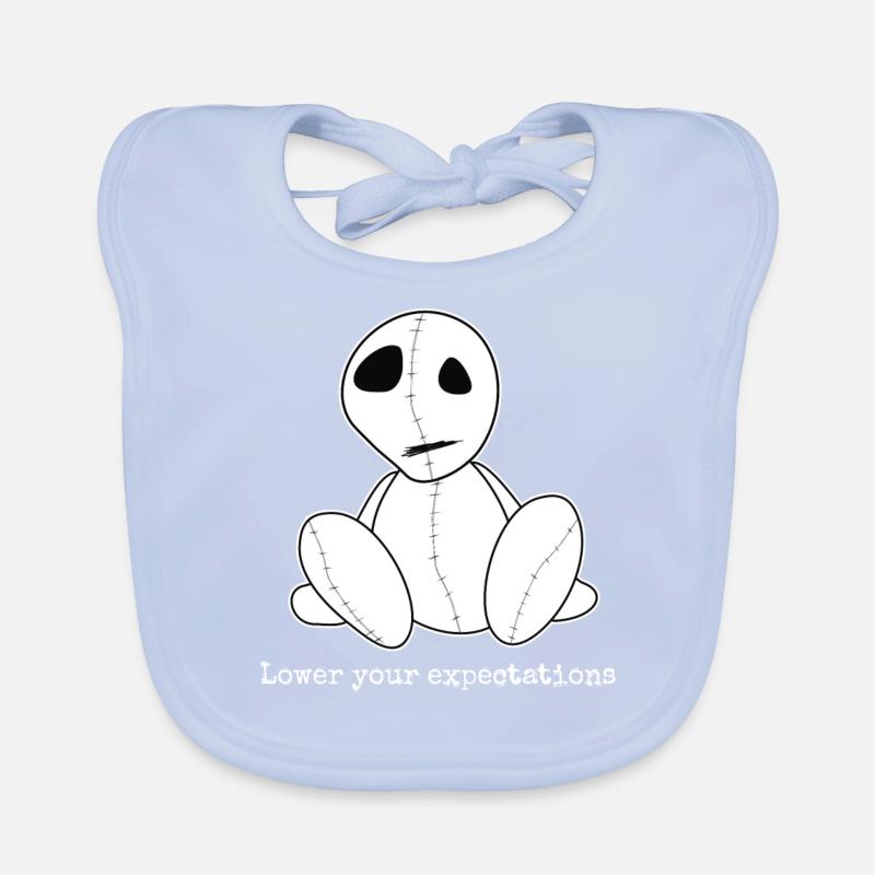 Lower your Expectations | Emo clothes | Emocore Go Organic Baby Bibs