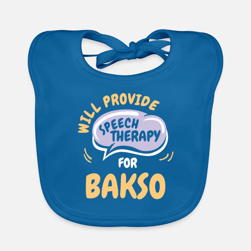 Provide Speech Therapy for Bakso Funny Speech Baby Bio-Lätzchen