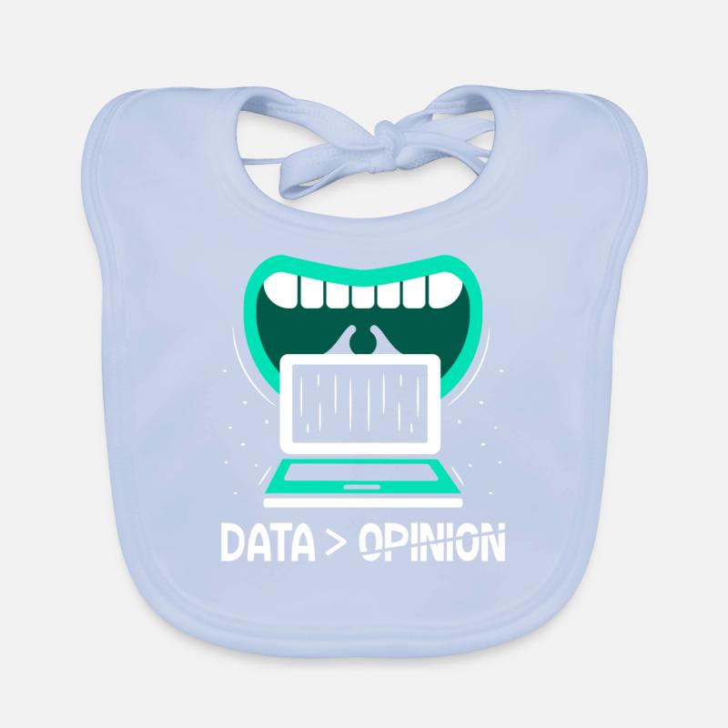 Data > Opinion Code Programmierer Coder Coding Baby Bio-Lätzchen