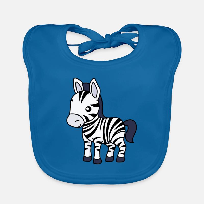 Zebra Comic Animal Organic Baby Bibs