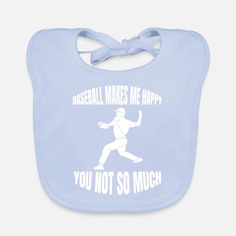 Baseball Baseballliebhaber Geschenk Baseballspiel Baby Bio-Lätzchen