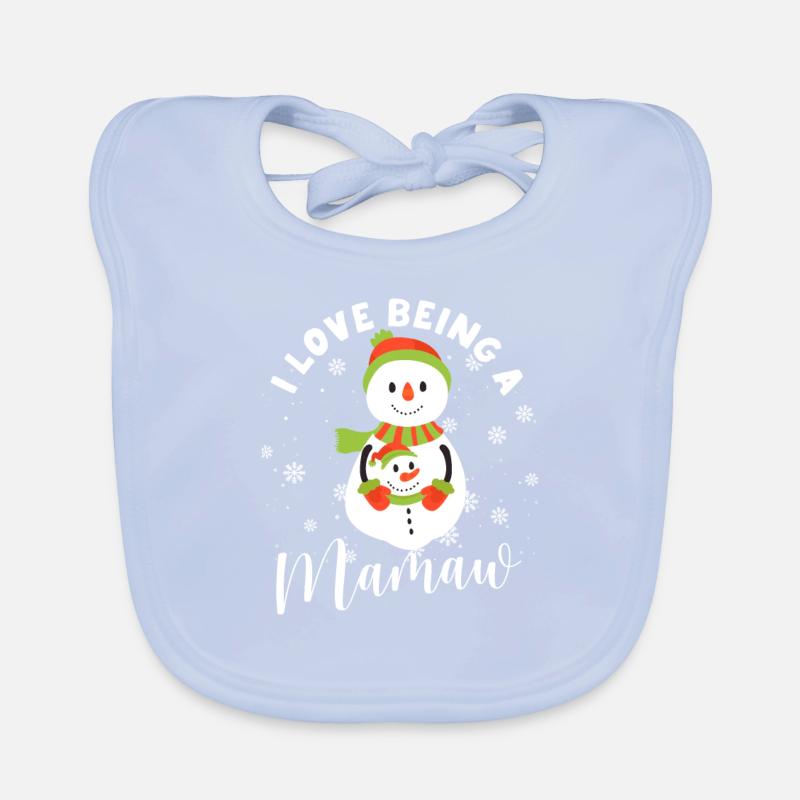 Snowman Christmas Pyjamas Funny Xmas PJs Me Organic Baby Bibs