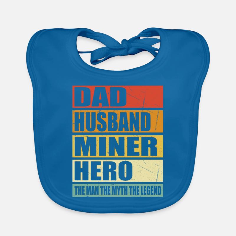 Vater Ehemann Bergarbeiter Held Baby Bio-Lätzchen