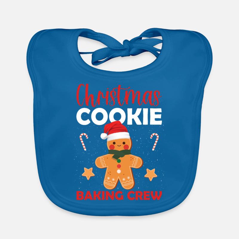 Équipe de cuisson de biscuits de Noël Bavoir bio Bébé
