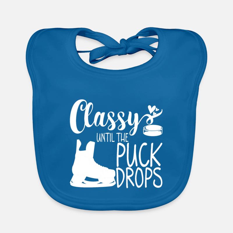 Classy Until The Puck Drops 3 Organic Baby Bibs