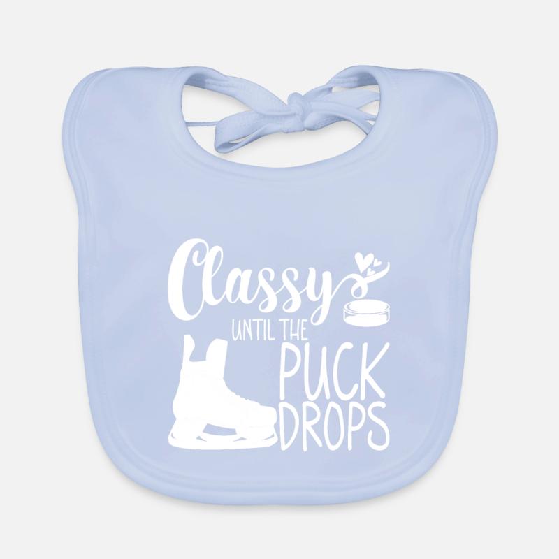 Classy Until The Puck Drops 3 Organic Baby Bibs