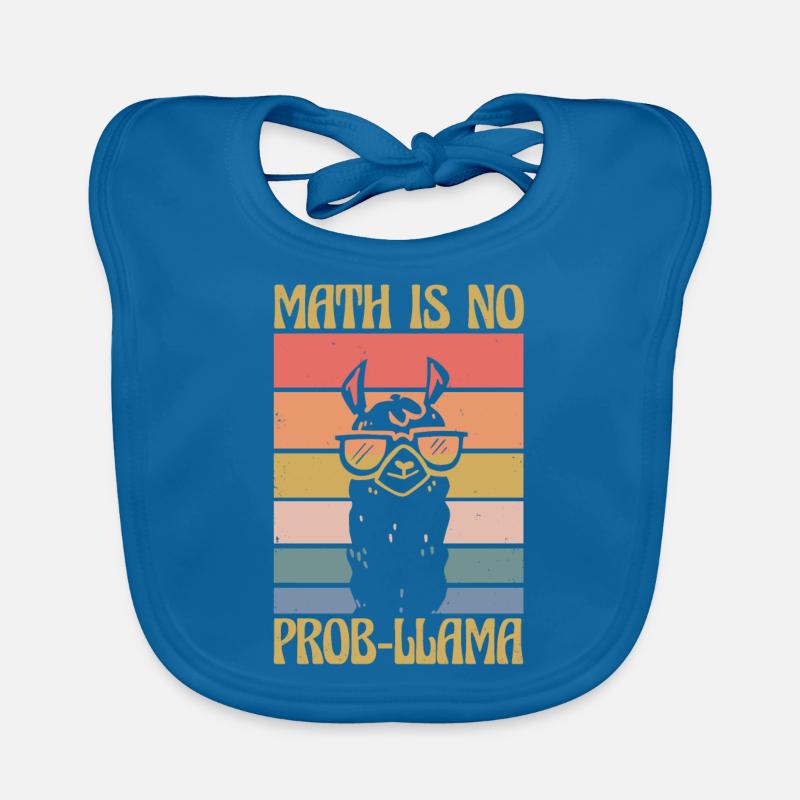 Math Is No Prob-Llama Mathelehrer Baby Bio-Lätzchen