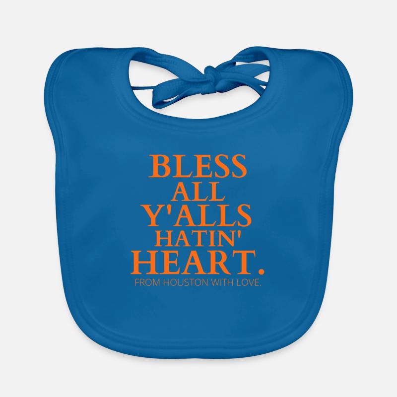 Bless All Y'alls Hatin' Hearts Classic Hate Us Organic Baby Bibs