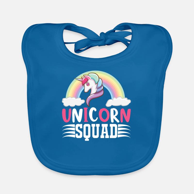 Einhorn Squad Unicorn Baby Bio-Lätzchen