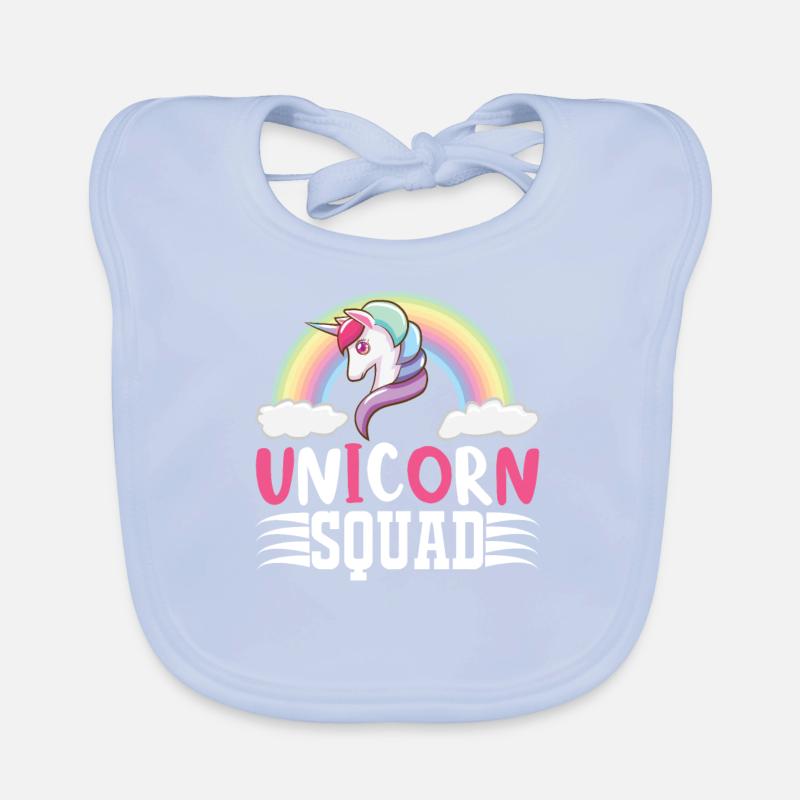 Einhorn Squad Unicorn Baby Bio-Lätzchen