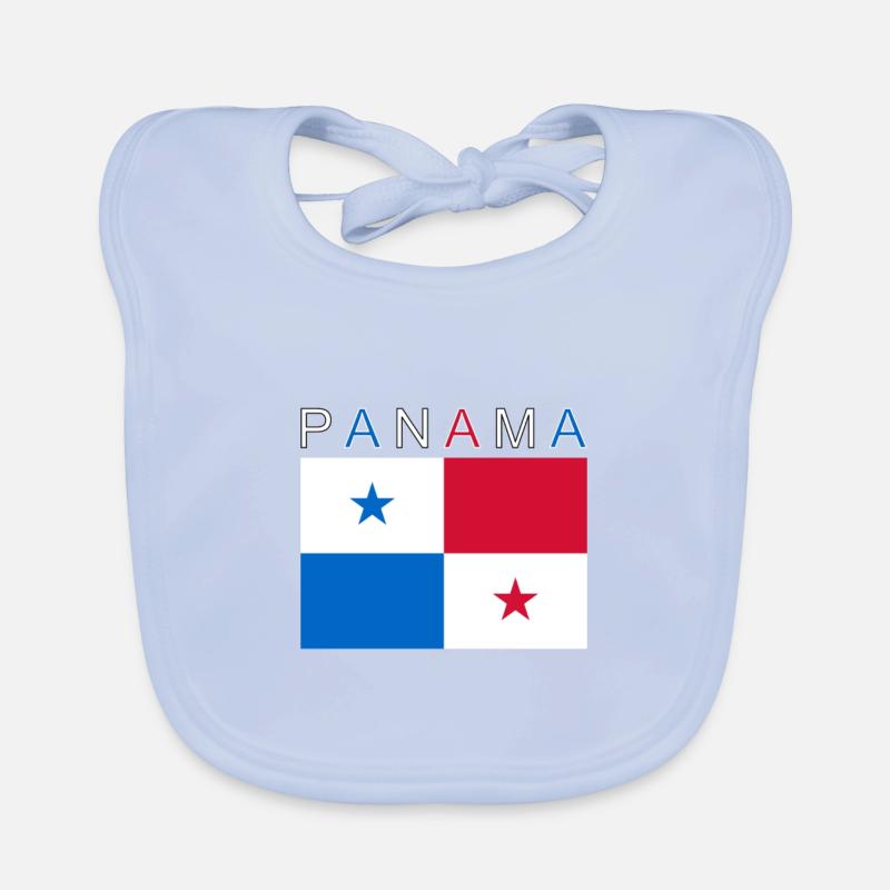 Drapeau du Panama Bavoir bio Bébé