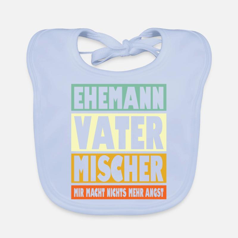 Mischer Vater Ehemann Held Baby Bio-Lätzchen