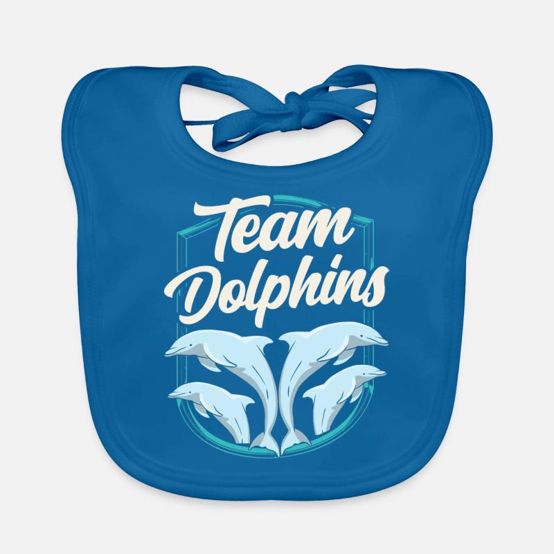 Équipe Dolphin Dolphins Dolphin Lover Dolphin Bavoir bio Bébé