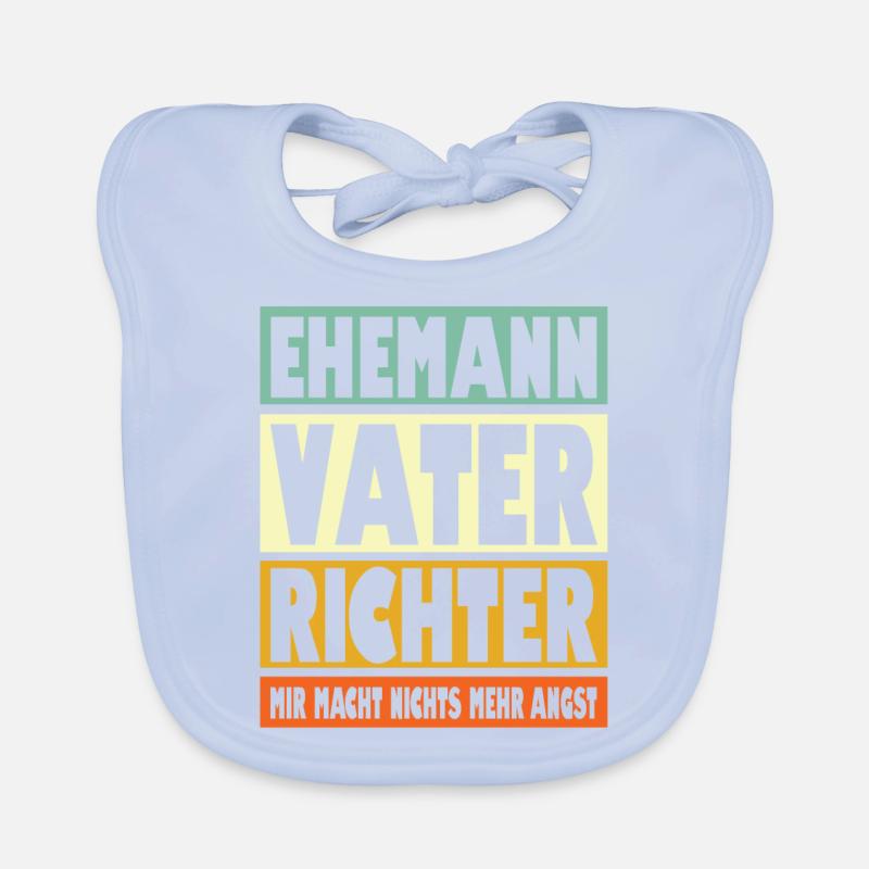Richter Vater Ehemann Held Baby Bio-Lätzchen