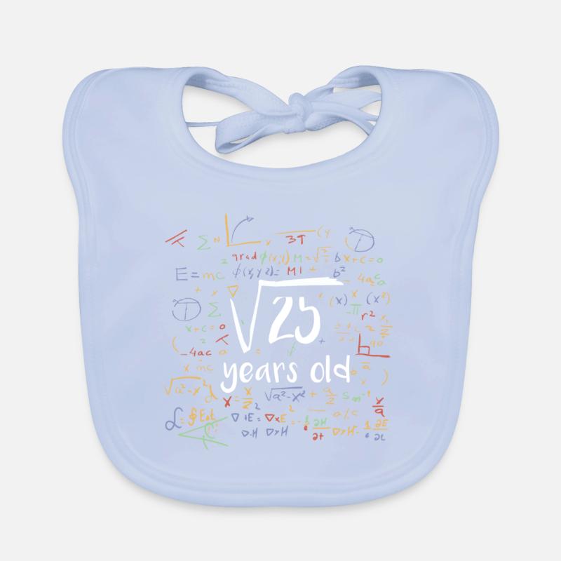 Square root 25 years Organic Baby Bibs