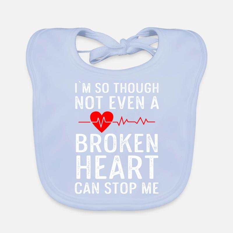 Open Heart Surgery Gift Organic Baby Bibs