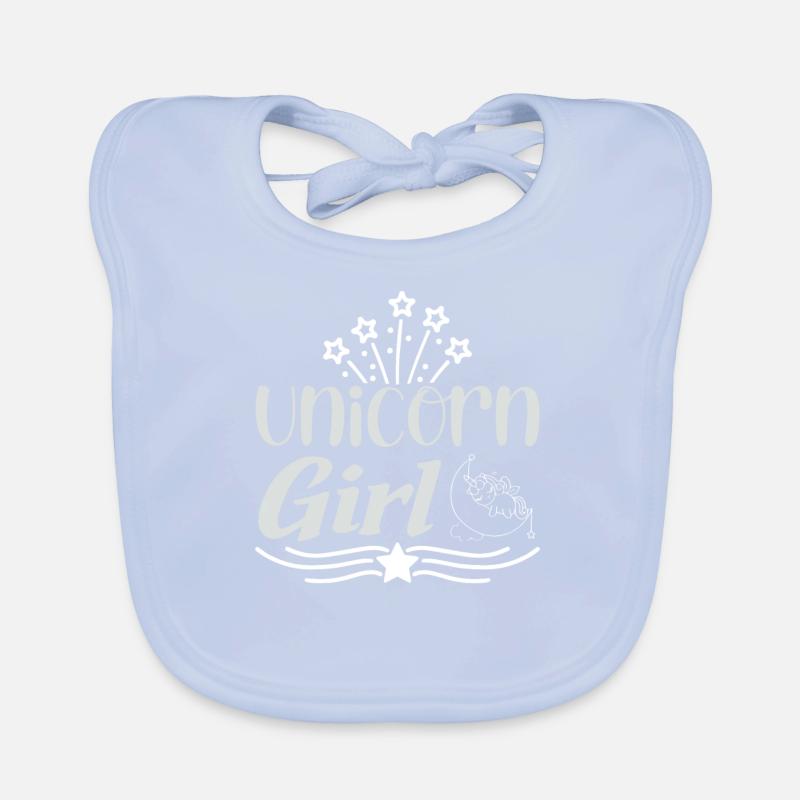 Einhorn Mädchen Unicorn Baby Bio-Lätzchen