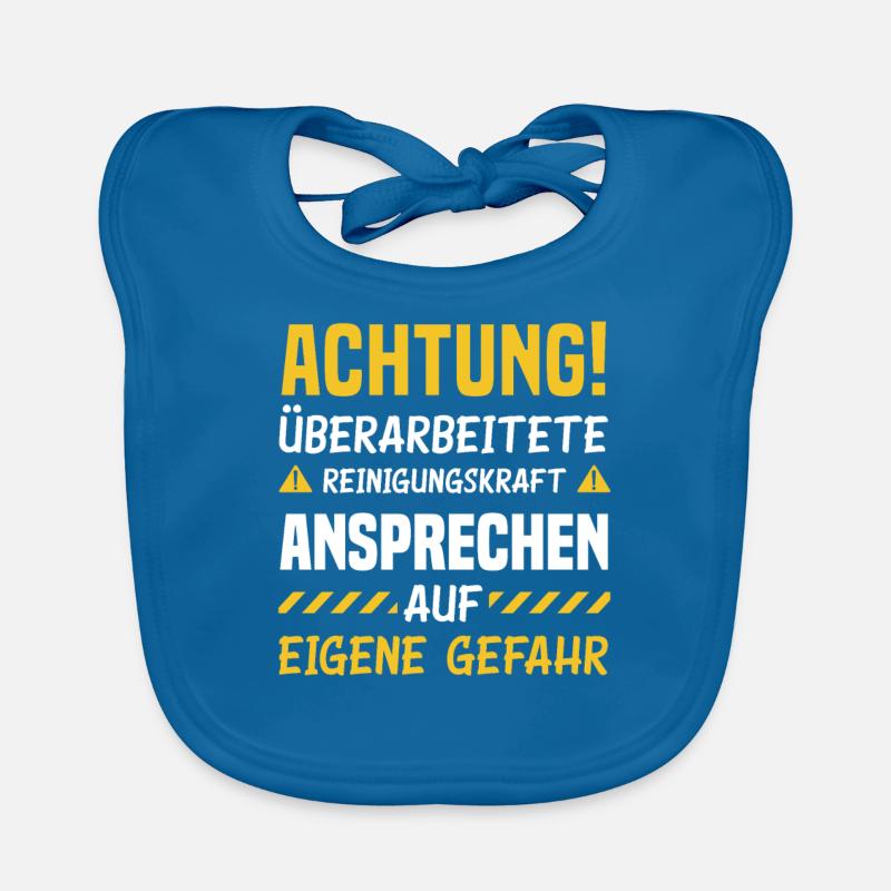 Putzfrau Ansprechen Auf Eigene Gefahr Baby Bio-Lätzchen