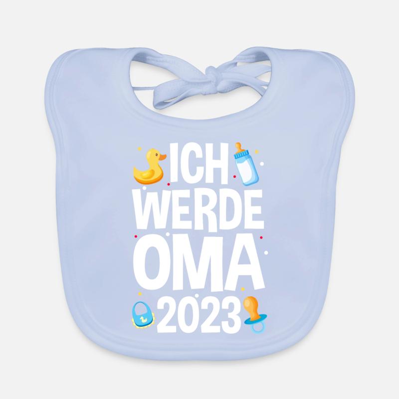 Großmutter 2023 Schwanger Werdende Oma Baby Bio-Lätzchen