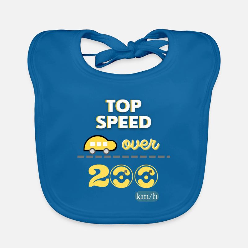 Höchstgeschwindigkeit über 200km/h Baby Bio-Lätzchen