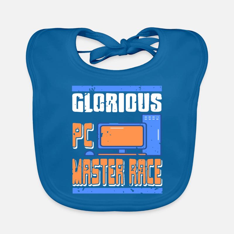 Glorious PC Master Race Retro Vintage T-Shirt Organic Baby Bibs