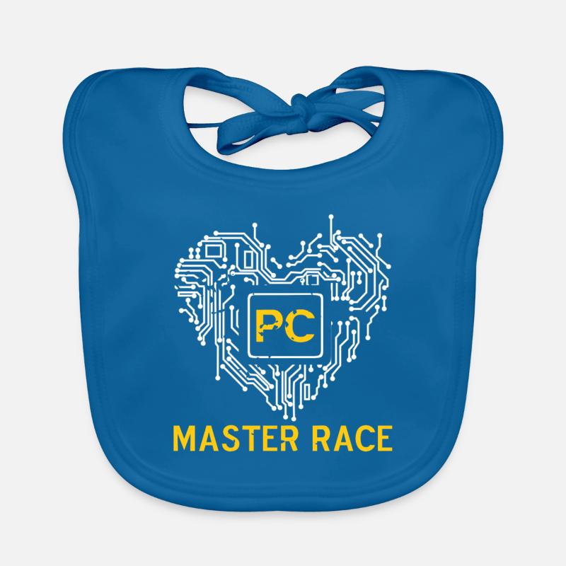 PC Master Race Retro Awesome PC Lover Designs Organic Baby Bibs
